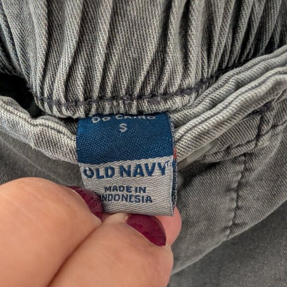 Old Navy Women's OGC Chinos High Waisted 7" Shorts Panther Gray Small Cotton - Picture 5 of 7